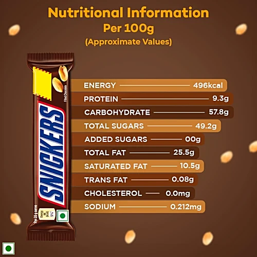Snickers Chocolate Bar, 12 g - Image 5