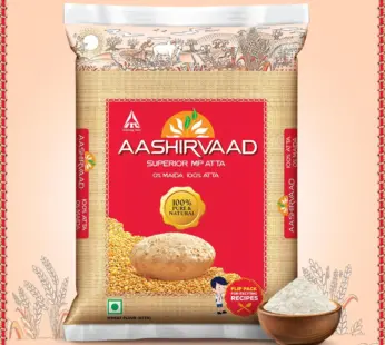 Aashirvaad Atta – Superior MP Whole Wheat, No Maida (Pouch)1KG