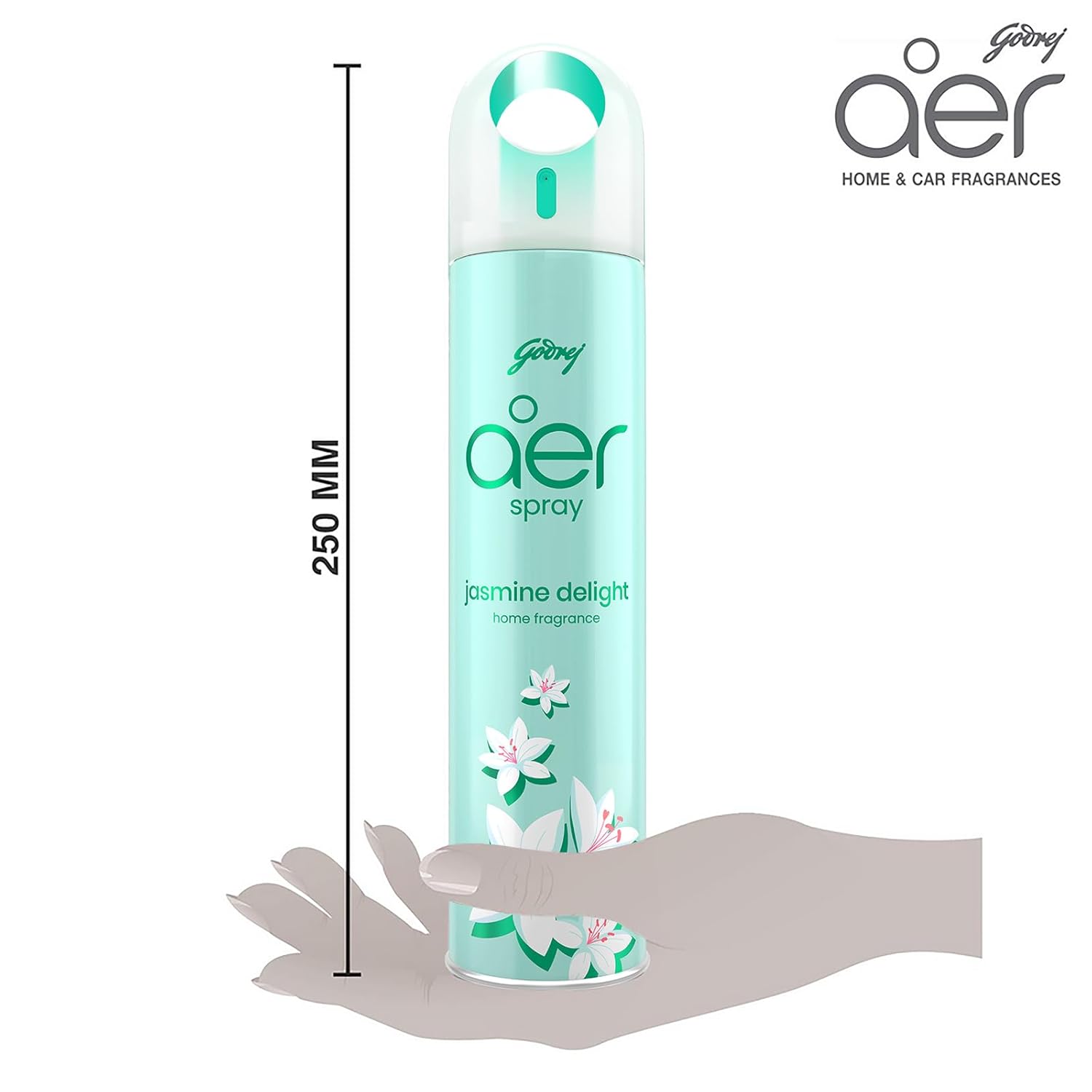 Godrej aer Spray | Room Freshener for Home & Office - Jasmine Delight (220 ml) | Long-Lasting Fragrance - Image 2