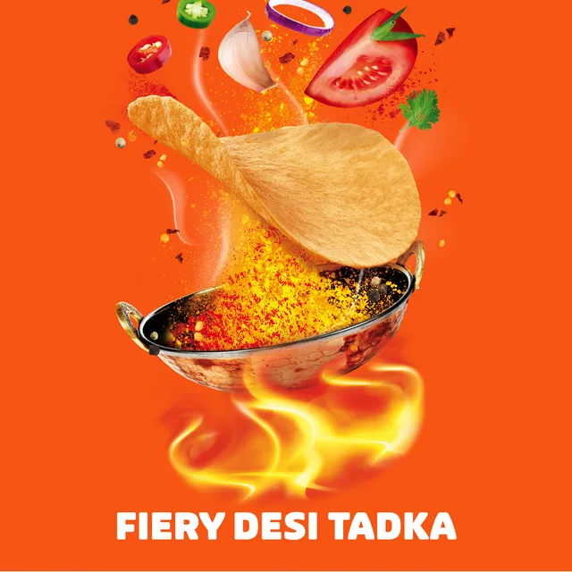 Kellogg's Pringles Potato Chips Desi Masala Tadka Flavour 40G - Image 4