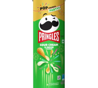 Kellogg’s Pringles Sour Cream & Onion Jar, Potato Chip, 107 Gram – Sour Cream & Onion
