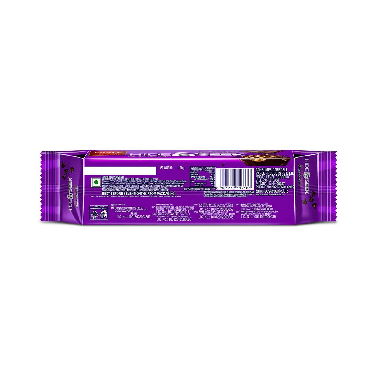 Parle Hide & Seek Chocolate Biscuits - Image 2