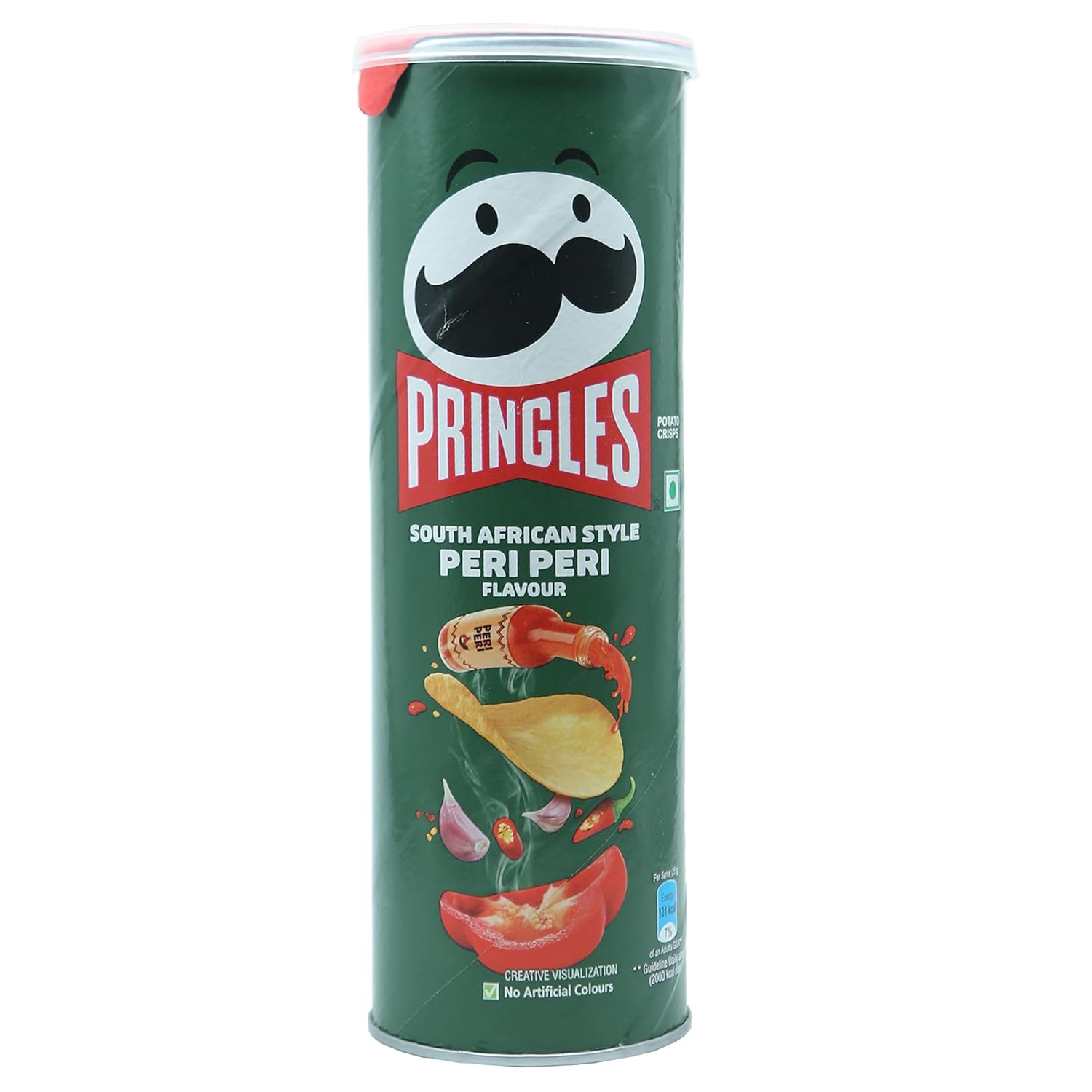Pringles Peri Peri Flavoured Potato Chips, 102g