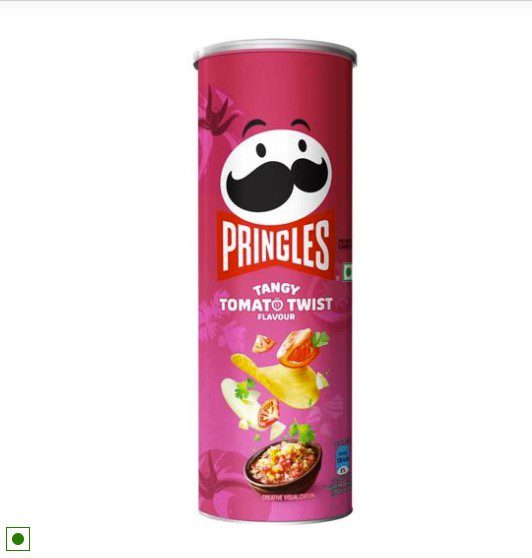 Pringles Tangy tomato Twist flavoured Potato crisps (102g)