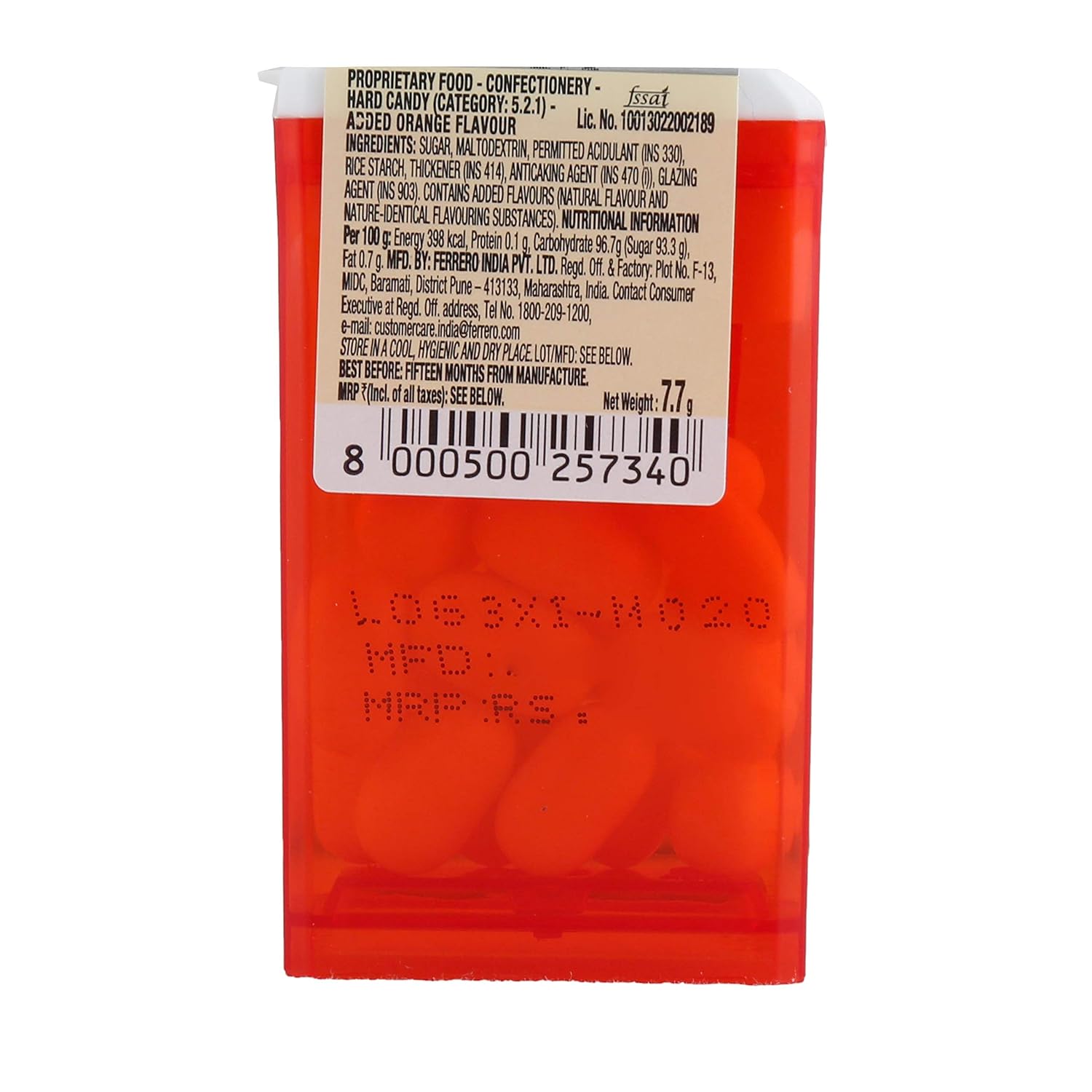 Ferrero Tic Tac Orange Flavoured Mint,7.7gram - Image 2