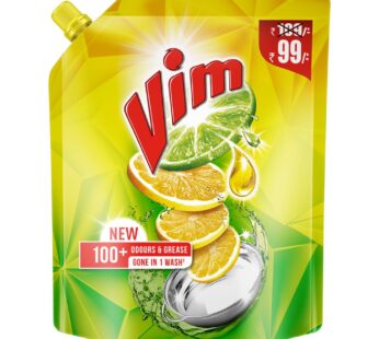 Vim Dishwash Liquid Gel Lemon| 500 ml Refill Pouch