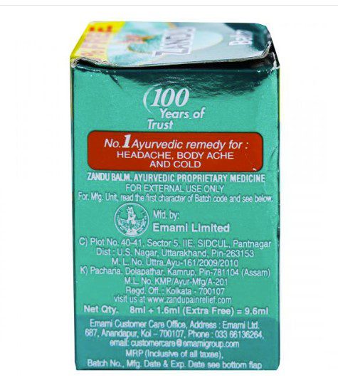 Zandu Balm (8gm+20%free) - Image 2
