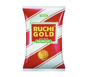 Ruchi Gold Palmolein Oil for Cooking, Frying, Every Day Use, Edible Oil.1L